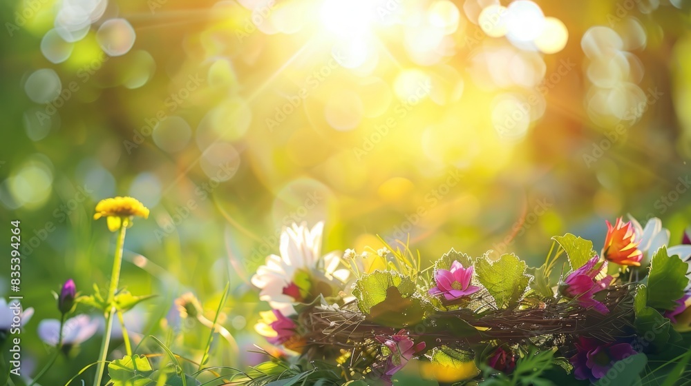 summer solstice background concept with copy space summer solstice background concept with copy space
