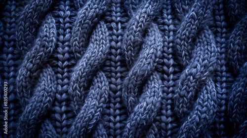Background texture of knitted wool fabric