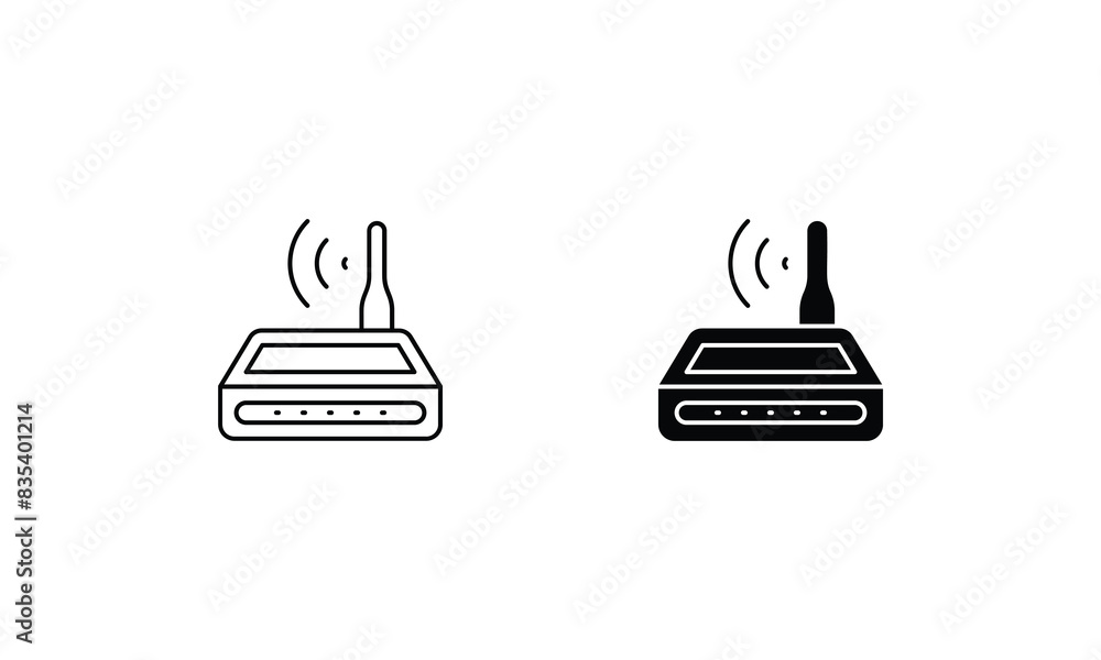 Router icons vector stock ilustration. Router icons vector stock ilustration.