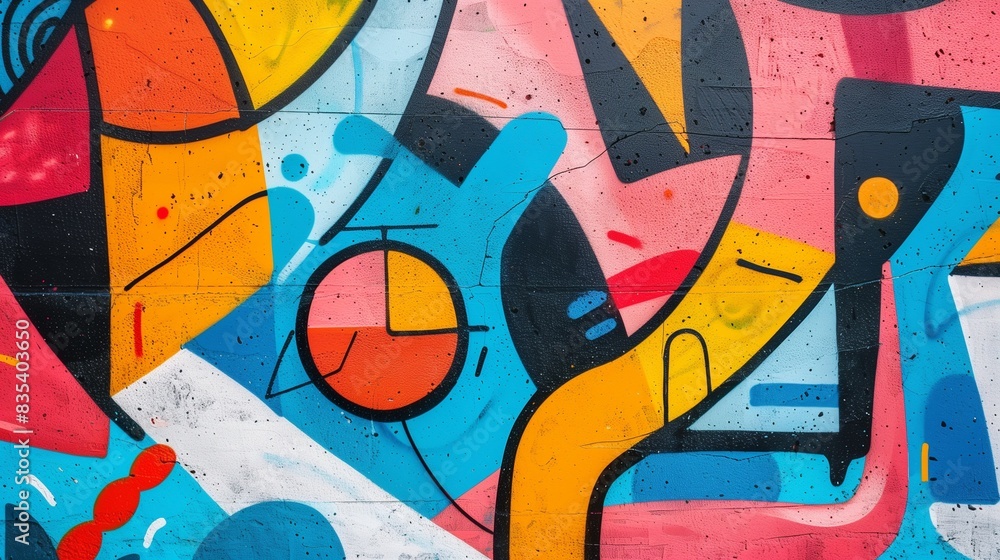 Background texture of vibrant graffiti art Background texture of vibrant graffiti art