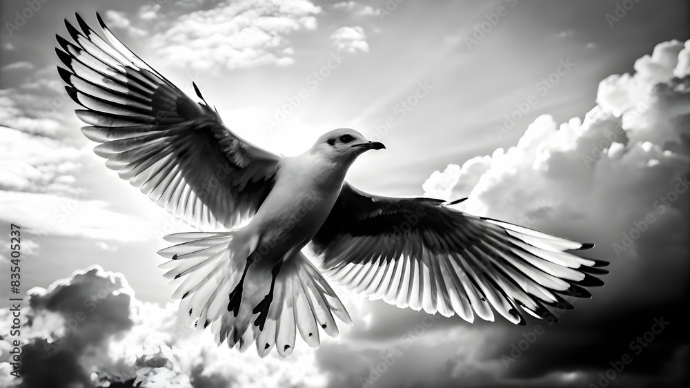 Obraz premium beautiful bird flying in the air