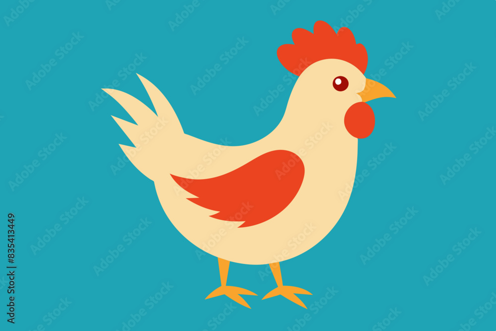 gallian chicken vector illustration