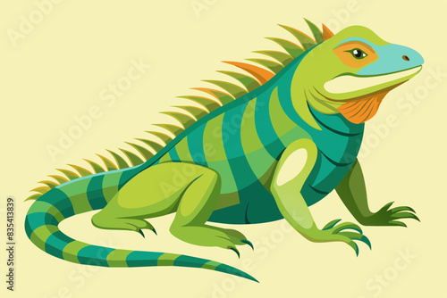 iguana animal vector illustration