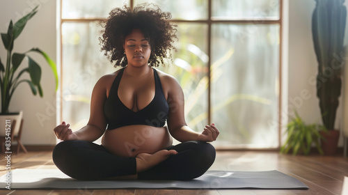 Woman engaging in yoga practice demonstrating flexibility and balance