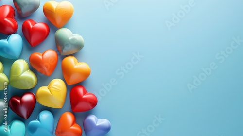 Multicolored Hearts for Valentine's Day Designs photo