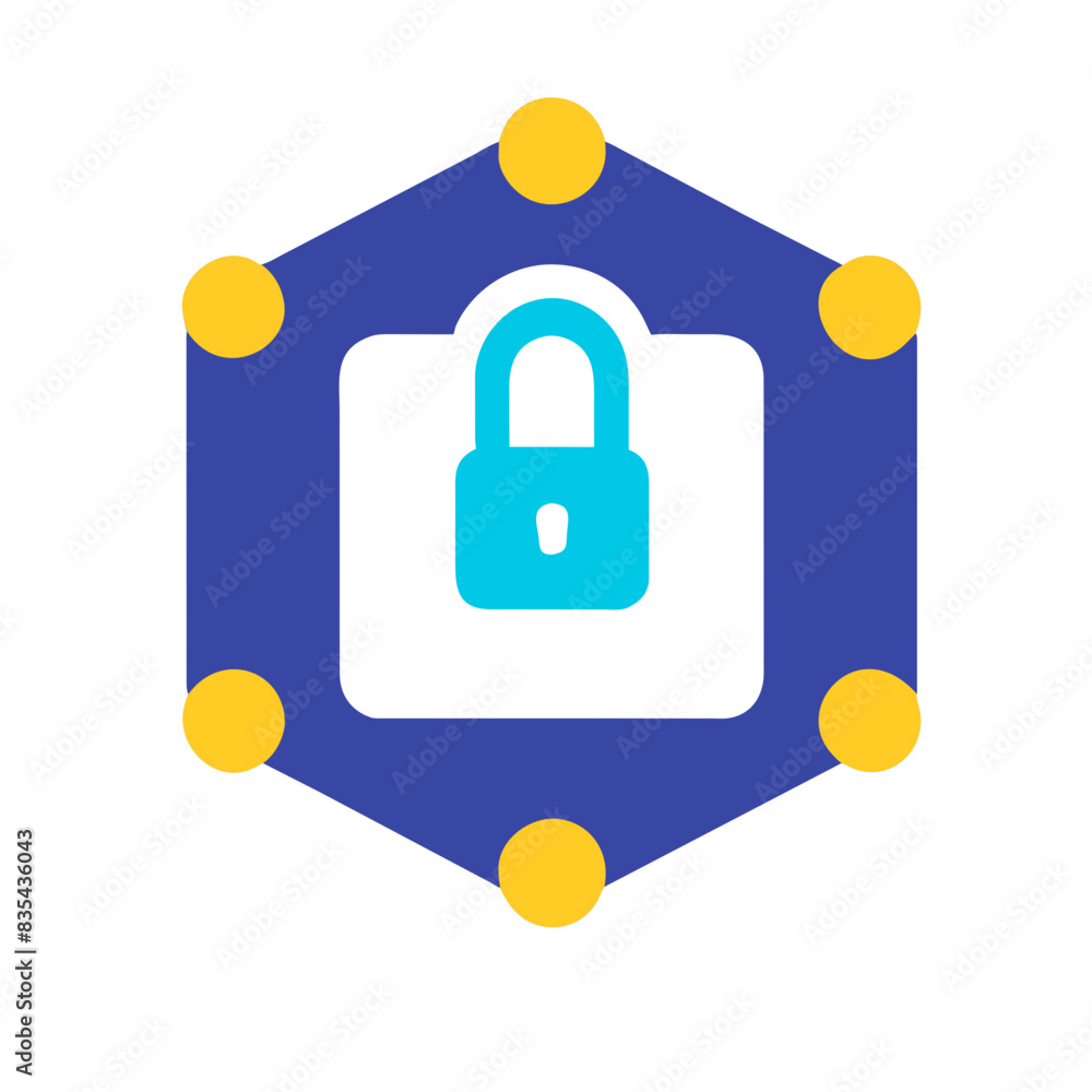 Obraz premium Cybersecurity icon AI Generated