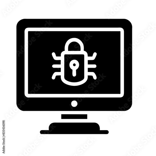 Cybersecurity icon AI Generated