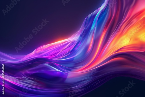 An abstract gradient with a thermal heatmap effect and grain texture with a futuristic background