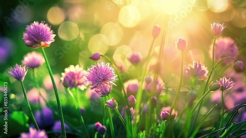 Cultivate chives blossoms in your garden