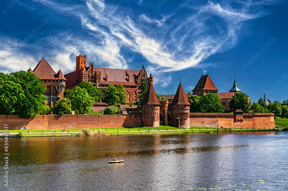 Fototapeta premium Malbork Castle, capital of the Teutonic Order in Poland 