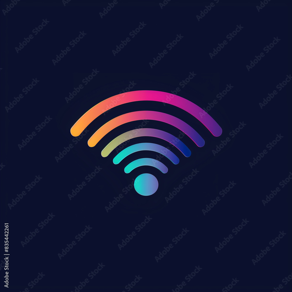 Wi-Fi logo wireless network icon isolated Wi-Fi logo wireless network icon isolated