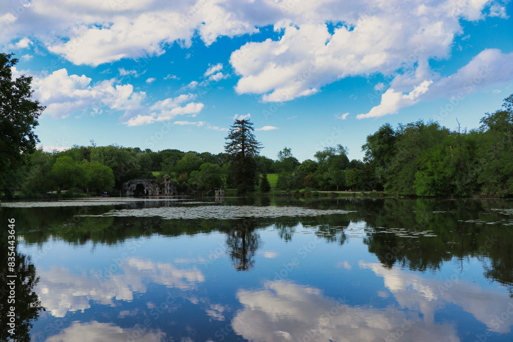 Fototapeta premium clouds over the lake