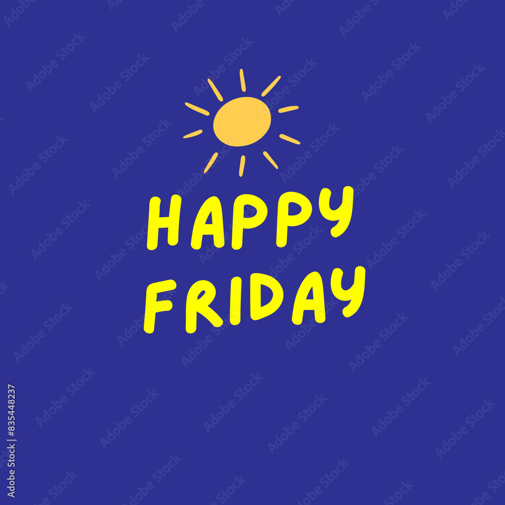Happy Friday Vector Design illustration Happy Friday Vector Design illustration