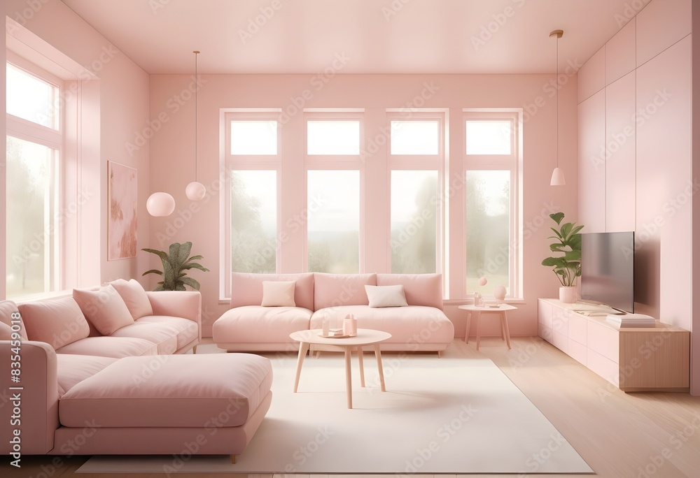 Photo modern style conceptual interior room 3d illustration Photo modern style conceptual interior room 3d illustration