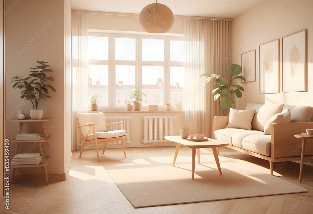 Photo modern style conceptual interior room 3d illustration Photo modern style conceptual interior room 3d illustration