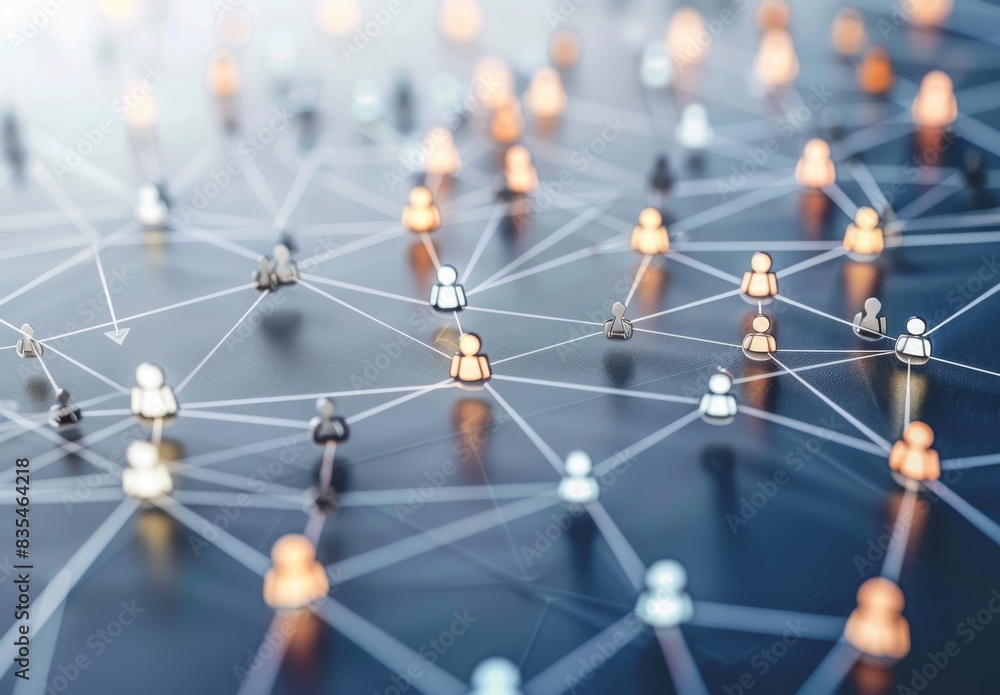 Conceptual depiction of a business network grid. Conceptual depiction of a business network grid.