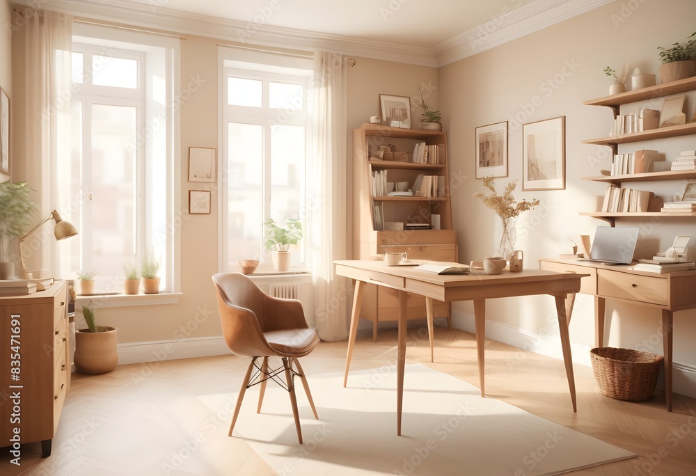 Photo modern style conceptual interior room 3d illustration Photo modern style conceptual interior room 3d illustration