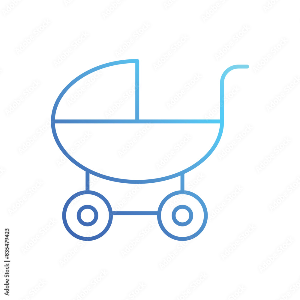 Baby Carriage vector icon Baby Carriage vector icon