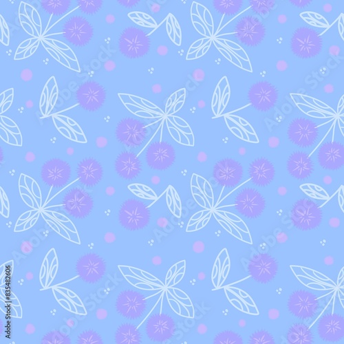 Summer floral print seamless flower ethnic pattern for wrapping paper and fabric