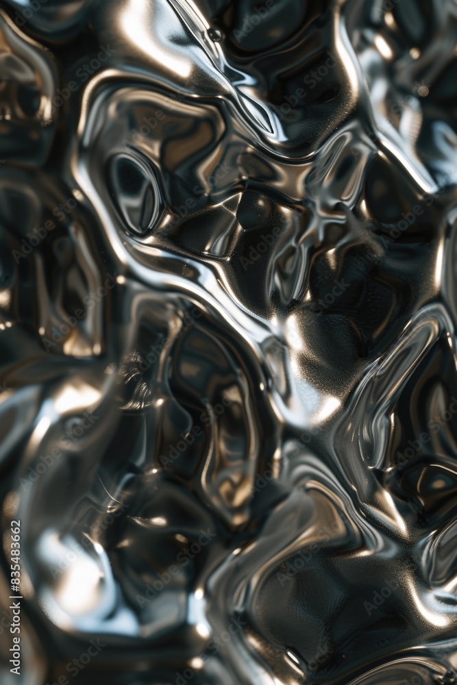 A close-up view of a smooth and reflective surface A close-up view of a smooth and reflective surface