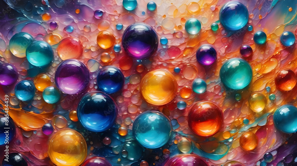 many rainbow soap bubbles on a dark background. Transparent multi-colored soap bubbles. illustration. many rainbow soap bubbles on a dark background. Transparent multi-colored soap bubbles. illustration.