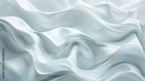 Close-up view of a white fabric with wavy texture, suitable for fashion or textile designs