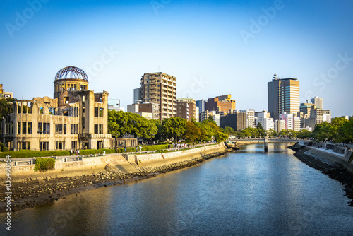 atomic bomb dome, genbaku dome, hiroshima, japan, memorial, peace park, ruin, destroyed