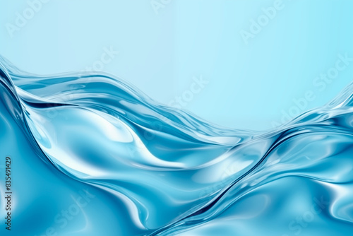 Abstract Blue Water Wave Background