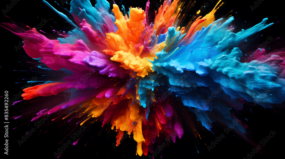 Color paint explosion Color paint explosion
