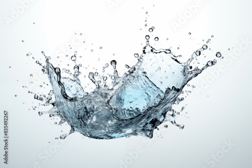 water splash isolated on white background