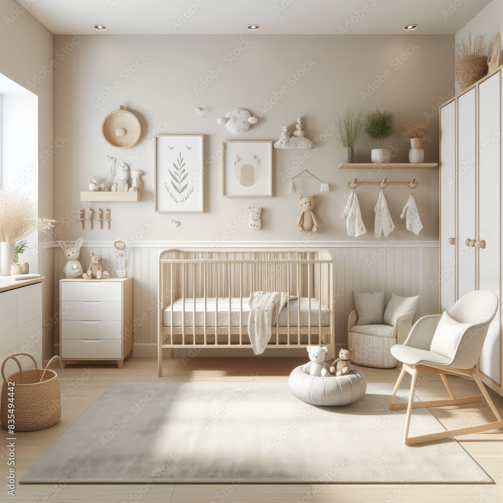 Minimalist Baby Nursery Room: Calming Simplicity Minimalist Baby Nursery Room: Calming Simplicity