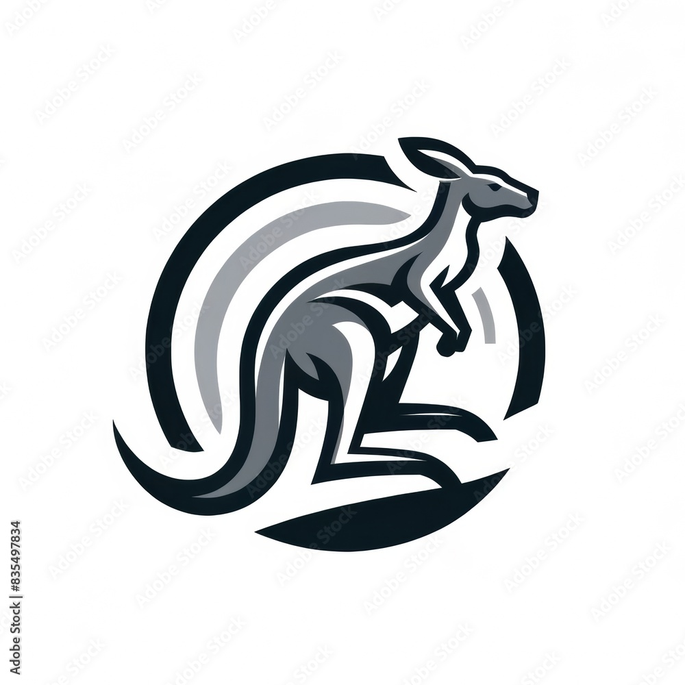 Modern sleek kangaroo logo, minimalist, dynamic, versatile Modern sleek kangaroo logo, minimalist, dynamic, versatile