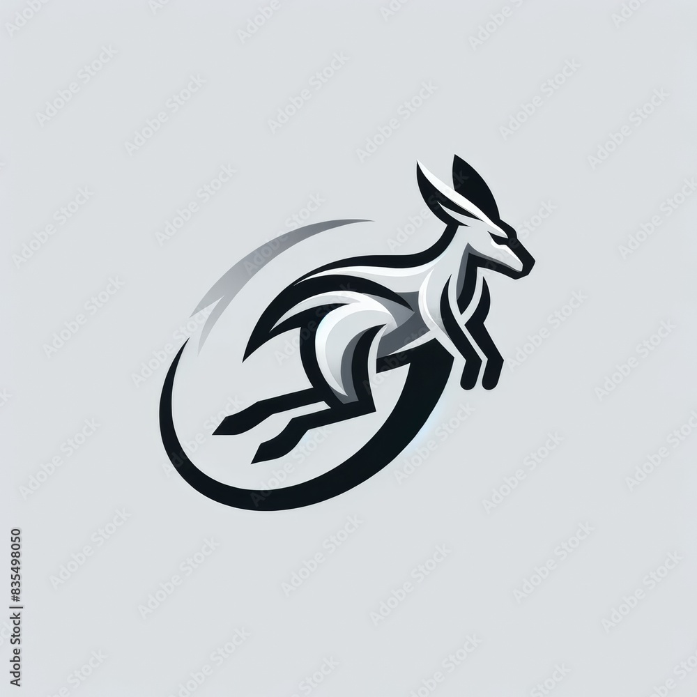 Modern sleek kangaroo logo, minimalist, dynamic, versatile Modern sleek kangaroo logo, minimalist, dynamic, versatile
