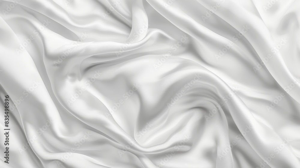 White Silk Fabric Background Generative AI White Silk Fabric Background Generative AI