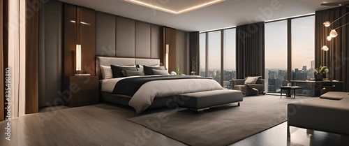 modern luxury hotel bedroom interior design and decoration