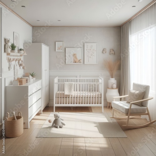 Minimalist Baby Nursery Room: Calming Simplicity