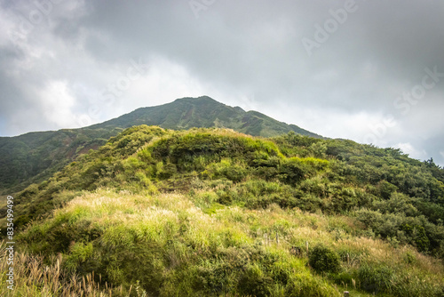 Mount Eboshi, Eboshidake Near Mount Aso, Kyushu, volcano, caldera, mountains, hike, trekking photo