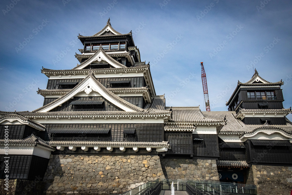 kumamoto castle, newly restored, japanese culture, samurai, kumamoto, japan, asia kumamoto castle, newly restored, japanese culture, samurai, kumamoto, japan, asia