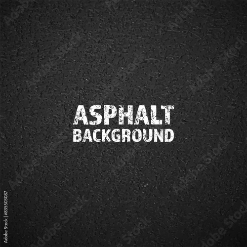 Asphalt road texture, concrete highway surface. Pattern with grainy structure, grunge stone background. Vector illustration