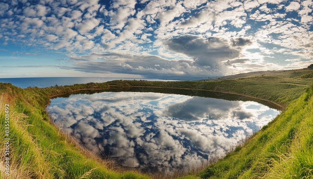 Sky Mirror Tranquility and Reflection Merge Sky Mirror Tranquility and Reflection Merge