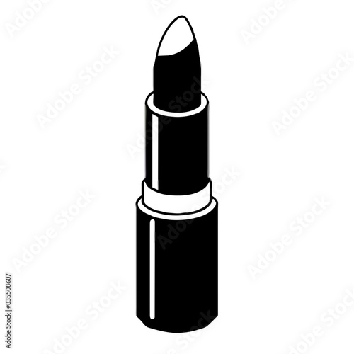  vector illustration of a lipstick tube.