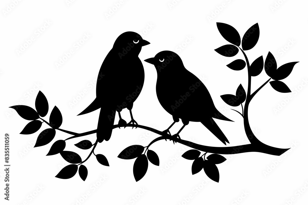 birds vector silhouette illustration birds vector silhouette illustration