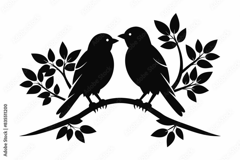 birds vector silhouette illustration birds vector silhouette illustration