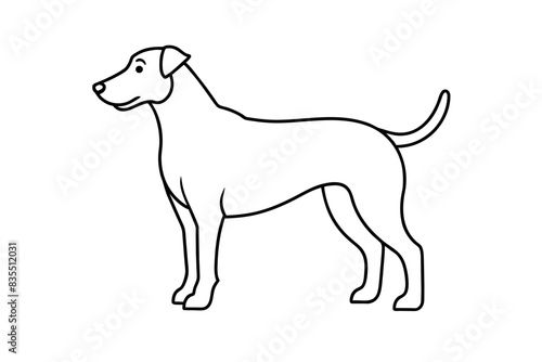 line art of a dog