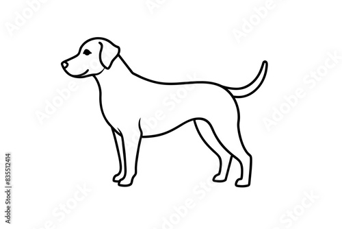 line art of a dog