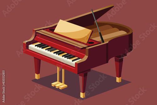 piano vector illustration