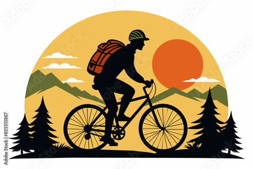 bicycle vector t-shirt design vector illustration