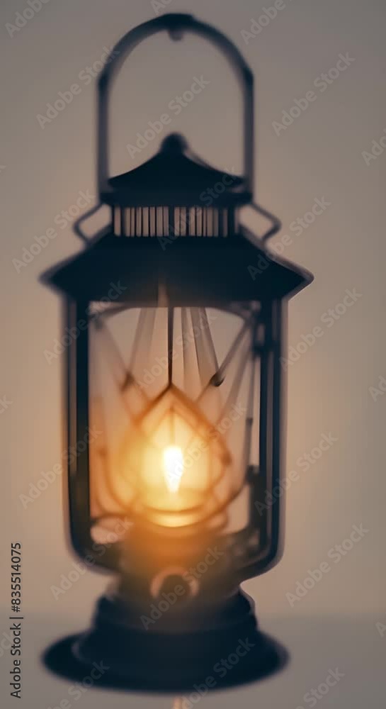 A lantern is lit in the dark The light from the lantern is shining on the ground Vertical video A lantern is lit in the dark The light from the lantern is shining on the ground Vertical video