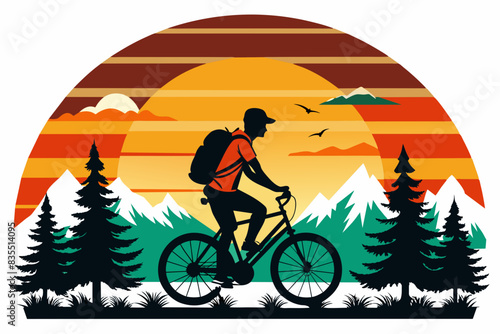 bicycle vector t-shirt design vector illustration