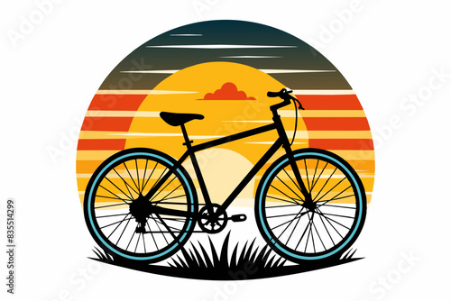 bicycle vector t-shirt design vector illustration